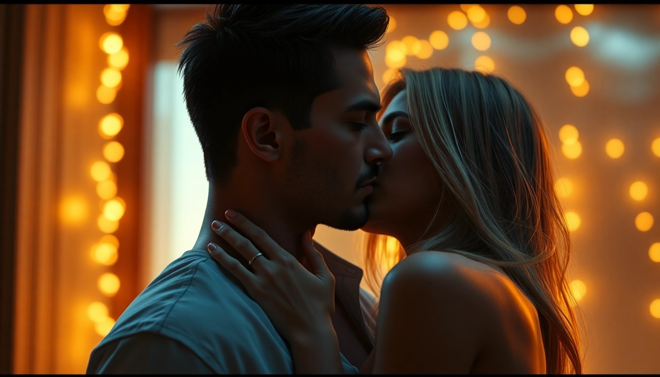 Hyper-realistic NSFW AI generator creating close-up intimate scene with detailed textures and emotional expression for immersive visuals.