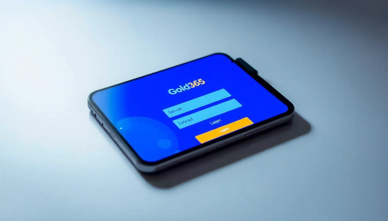 Gold365 Login page shown on mobile device, emphasizing secure access and user-friendly interface for seamless betting experience.
