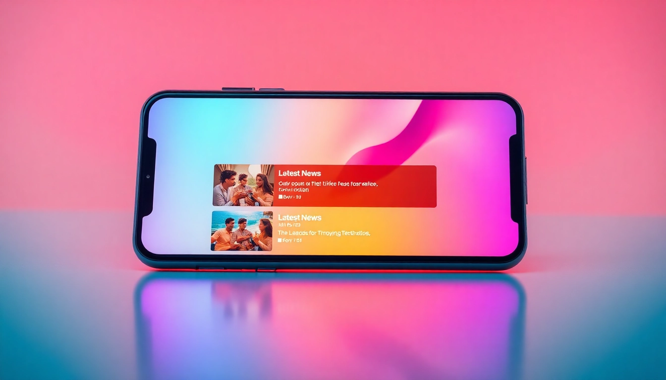 Stay updated with the latest app news and trends through dynamic mobile technology visuals
